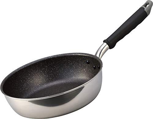 New Hokuriku Aluminum Deep Frying Pan  9.4 inches (24 cm)  Lightweight  Aluminum