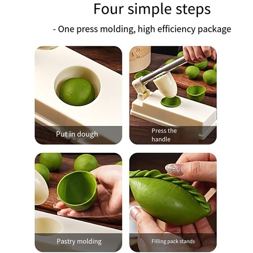 Oval Sweet Green Rice Balls Skin Molds Non-stick Dough Press Maker Restaurants - Picture 3 of 12