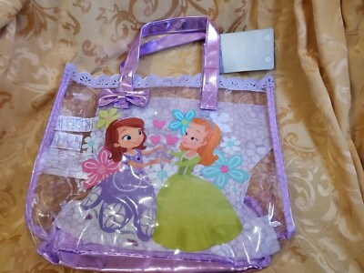 Disney Store Sofia The First Beach tote Bag Pool Lessons 