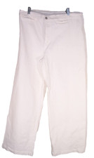 Madewell Emmett Wide-Leg White Cotton/Spandex Jeans 36" by 31" Inseam