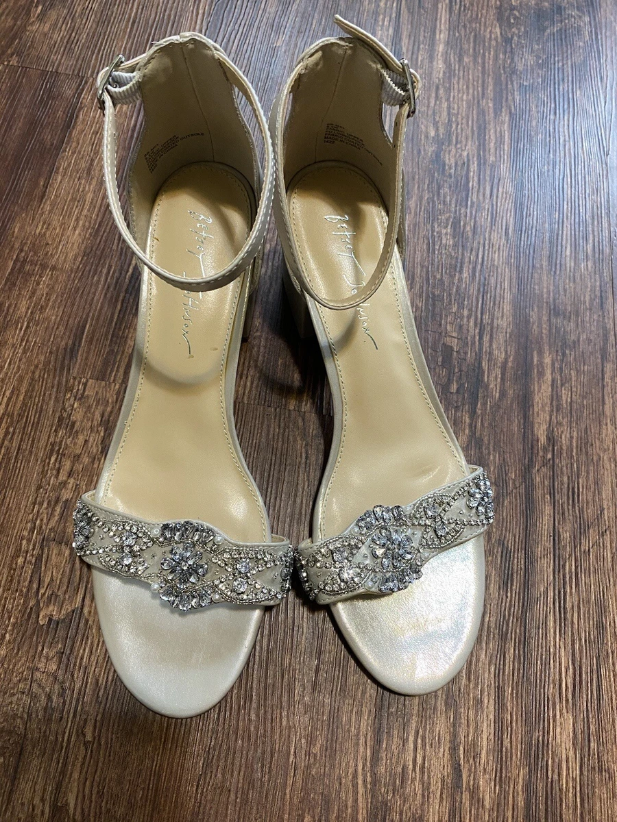 Betsy johnson silver heels top