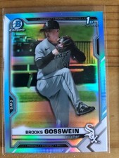 ⚾ 2021 1st Bowman Chrome Sky Blue- BROOKS GOSSWEIN -White Sox Card # BDC-21