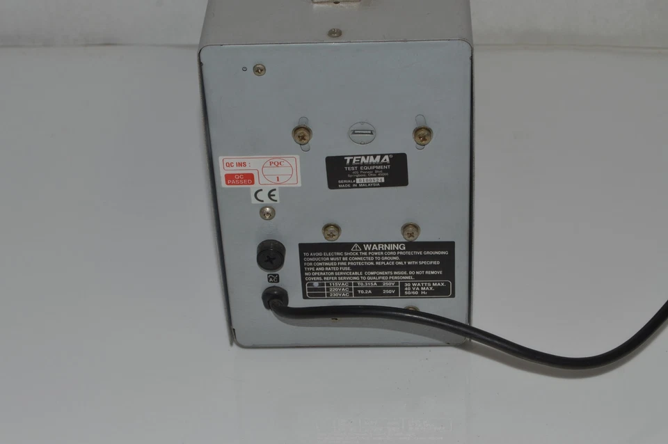 TC TENMA OSCILLOSCOPE MODEL 72-6602 (TGS31) - Image 4 of 4