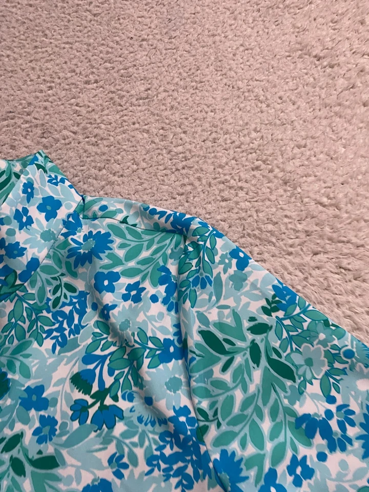 Chaqueta cortavientos Croft & Barrow para mujer floral manga larga multicolor talla M Foto 4 de 4