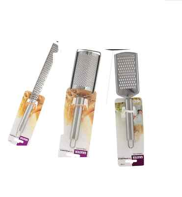 3 Stück Edelstahl Handreibe Zester Käse Zitrone Gemüse Schneider Zerkleinerer