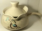 Red Wing Pottery BOB WHITE QUAIL Gravy or Soup with Lid 6'' x 3" bowl cavity