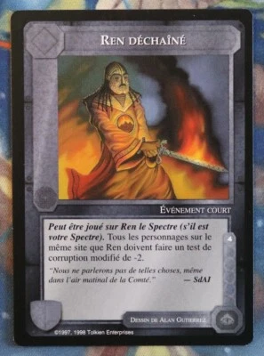 MECCG / Middle Earth CCG - The Lidless Eye - Ren Unleashed - French NM - Photo 1/2