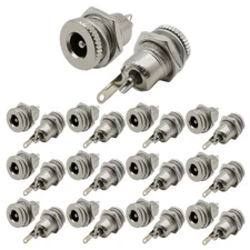 20/40X 5.5mmx2.1mm DC Power Supply Jack Plug Socket Female Panel Mount Connector