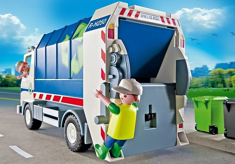 PLAYMOBIL 4129 City Action - Camion De Recyclage Avec Lumière 