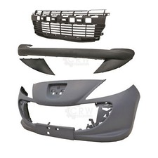 Set Stoßstange vorne grundiert+Zubehör für Peugeot 206+ Plus Bj. 09->>