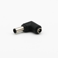 DC 5.5x2.1mm Female To 6.0x4.4mm Male w/ Pin Right Angle Power Adapter Connector
