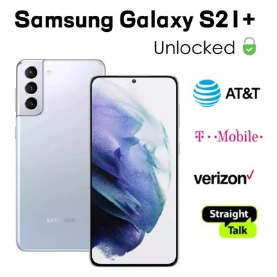 Brand New Samsung Galaxy S21+ Plus 5G SM-G996U 128GB Factory Unlocked - silver