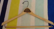 Vintage Rough Rider Action Tailored Ca Wooden Suit Hanger 18" With Trouser Rod