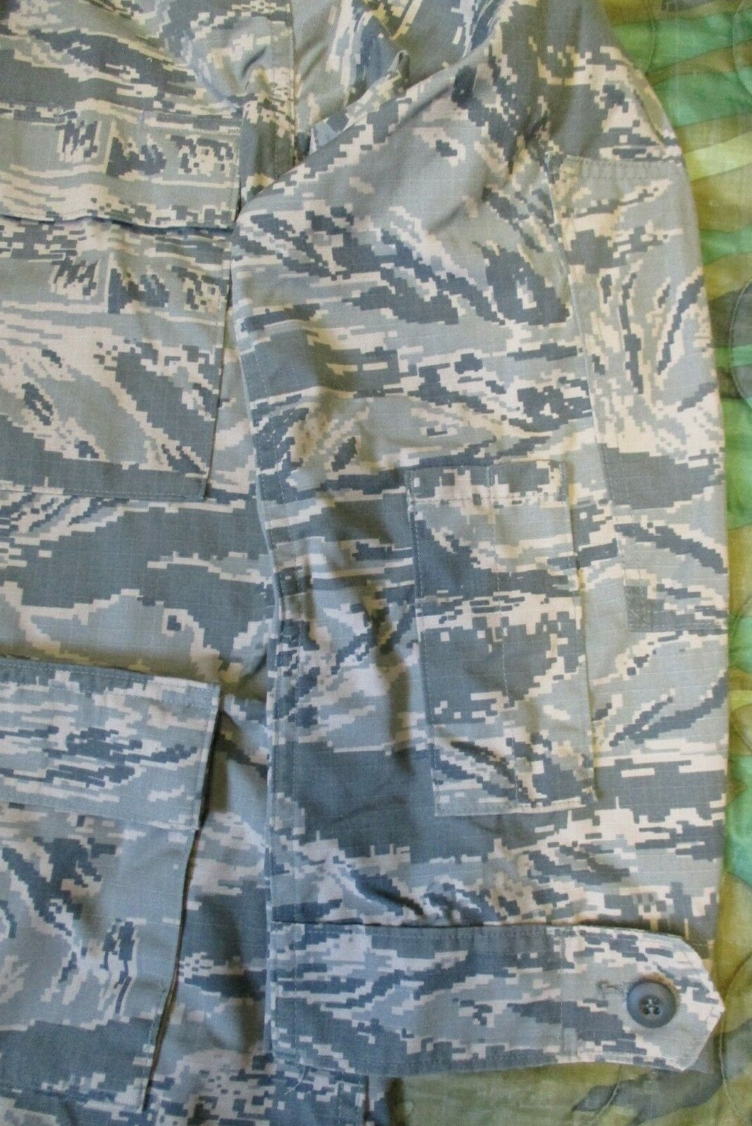 GENUINE US AIR FORCE USAF ABU TIGER STRIPE RIPSTOP JACKET SHIRT COAT ...