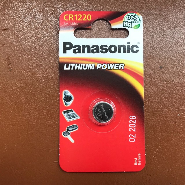 Panasonic CR1220 3V Lithium Coin Cell Battery for sale online eBay