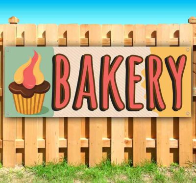 BAKERY Advertising Vinyl Banner Flag Sign Many Sizes BREAD BISCUTS