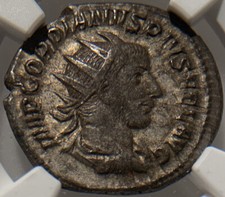 GORDIAN III NGC XF ROMAN COINS, AD 238-244. AR Denarius