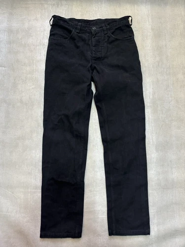 HEBTROCO CANDIANI DENIM JEANS ITALY JET BLACK DESIGNER 32/34 - product listing photo