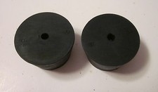 NEW 7 laboratory stopper-tapered rubber plug with 1 hole lot of 2 