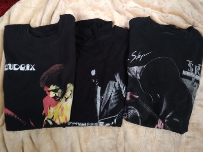 Stevie Ray Vaughaun - Jimi Hendrix - Abert King - LOT of 3 T-shirts - Large
