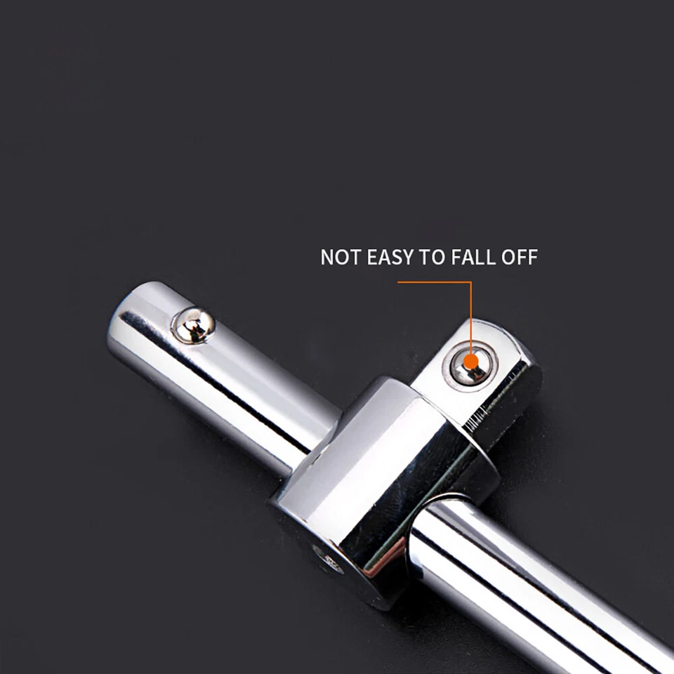 3/8" Drive Sliding T-Handle Spanner Breaker Bar Wrench Socket Ratchet Wrench CRV - Image 4 of 4