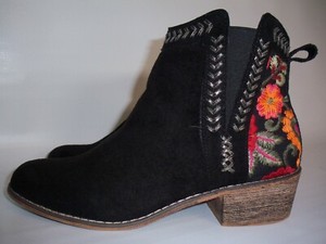 mia vail embroidered ankle boot