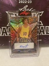 2022-23 LEAF EXOTIC BASKETBALL MAX CHRISTIE XRC TIGER SHIMMER AUTO SSP/10 LAKERS