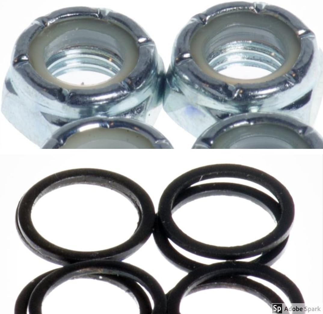 Truck Axle Washers (speed Rings) Nuts For Speed Bearing Perf