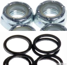 Skateboard Truck Axle Washers (Speed Rings) Nuts for Speed Bearing Performance