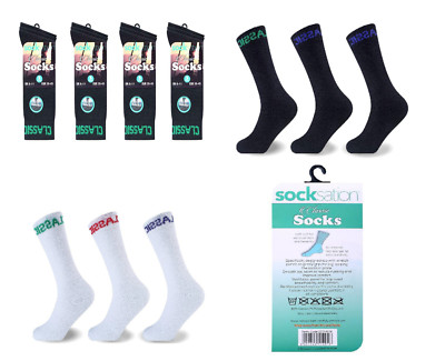 MEN'S CLASSIC Socksation Cotton Rich Super Soft Comfort Grip Socks UK 6-11