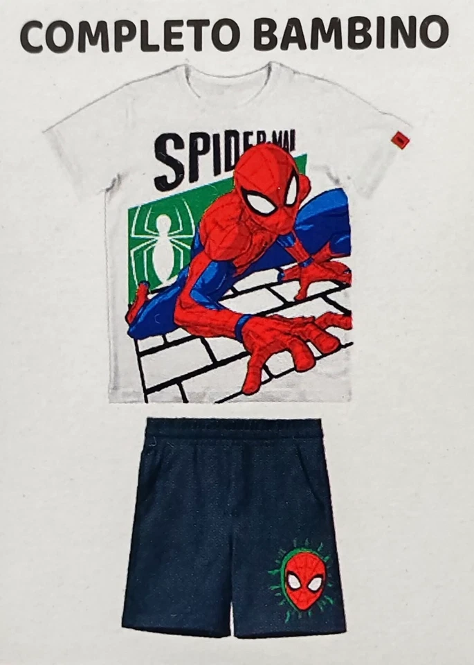 COMPLETO SPIDERMAN BIMBO ESTIVO - Immagine 3 di 4