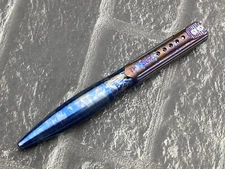 Twosun TS-pen26-Color Tactical Push Button Bolt Action Pen Titanium Black Ink