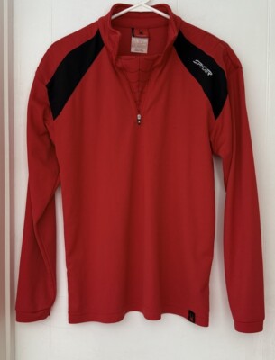 Vintage Spyder Performance 1/2 Zip Pullover Base Layer Jacket Web Men's M