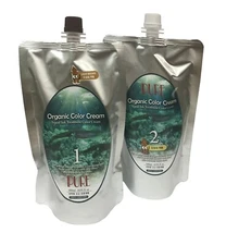 Pure Organic Hair Color Cream - 500ml/500ml-1 set, Ammonia Free Gray Hair Cover
