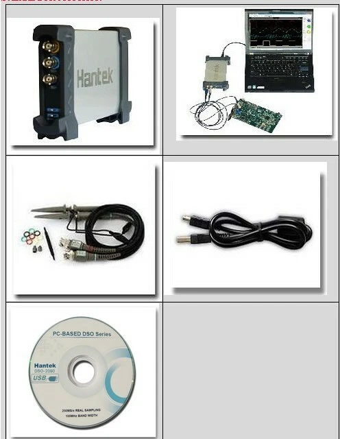 New Hantek6022BE PC USB 2CH Digital Oscilloscope 20MHz 48M - Image 3 of 4