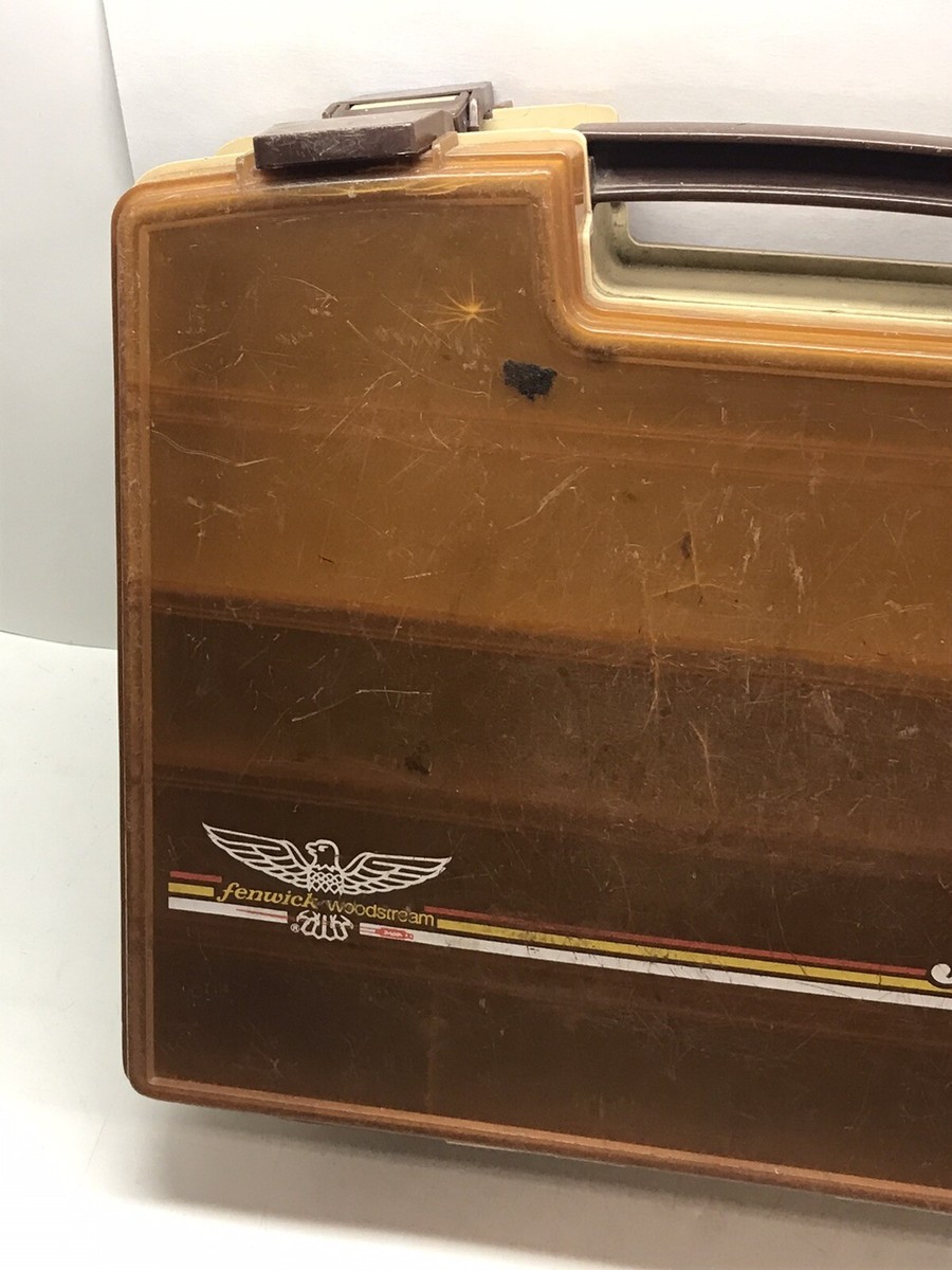 Vintage Fenwick Woodstream 40 Double Sided Satchel Tackle Box w