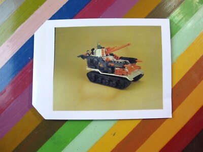 vtg 1991 GI Joe Brawler Tank prototype polaroid photo 3/4 view yellow v2