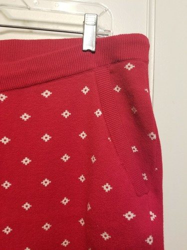 Victoria's Secret Fair Isle Sweater Jogger Sport Lounge Pants Red, Size L, NWT - Picture 7 of 9