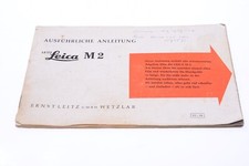   LEICA M M2 CAMERA ORIGINAL INSTRUCTIONS MANUAL GERMAN 135-1