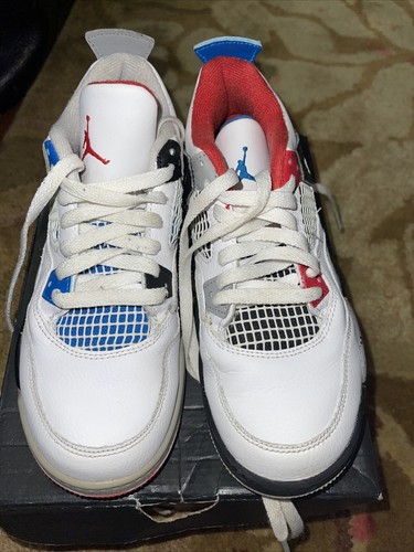 retro 4 white military blue fire red