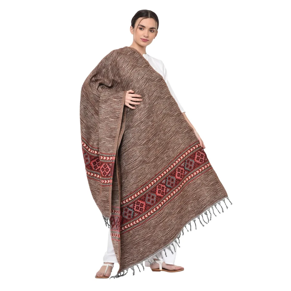 Sciarpa donna pashmina cashmere paisley lana indiana scialle caldo stola avvo... - Immagine 2 di 4