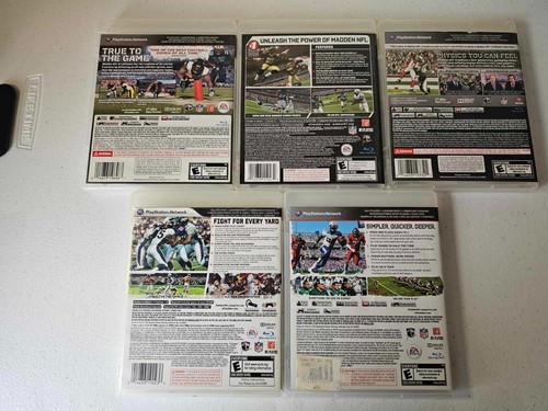 Madden NFL 07, 10, 11, 12, 13, -- 8 PS3 Football Game Lot - Picture 9 of 9