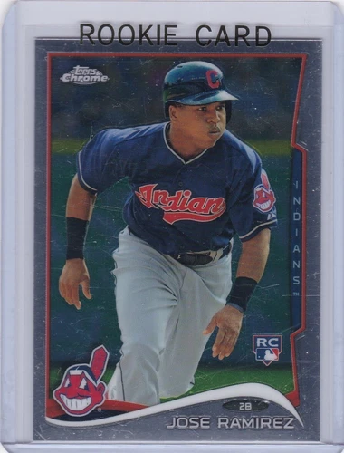 JOSE RAMIREZ ROOKIE CARD 2014 Topps Chrome Cleveland Baseball RC GUARDIANS!