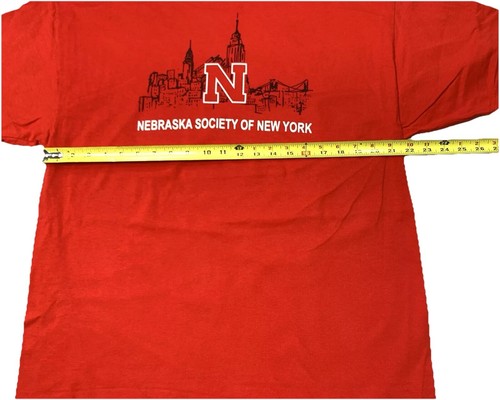 Nebraska Society Of New York Red XL T-Shirt - Not The Pinstripe Bowl - Picture 5 of 20
