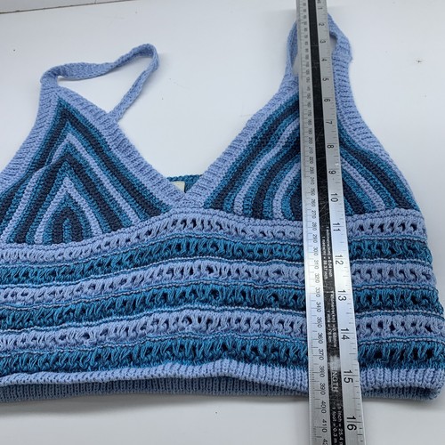 Urban Outfitters Knitted Cami Top, Gigi, Size XL, Blue Striped - Picture 13 of 13