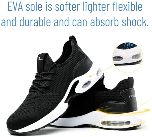 Arbeitsschuhe Herren Damen Stahlkappe Sicherheitsschuhe Mit Sneaker Sportliche - Bild 6 von 15