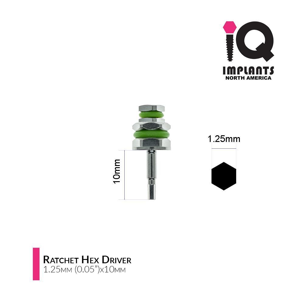 IQ USA Hex Driver for Ratchet, 1.25mm (0.05