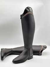 Reitstiefel Dressurstiefel dunkelbraun Lack Gr 39 H 48,5 W 38,5 Healthy Horses