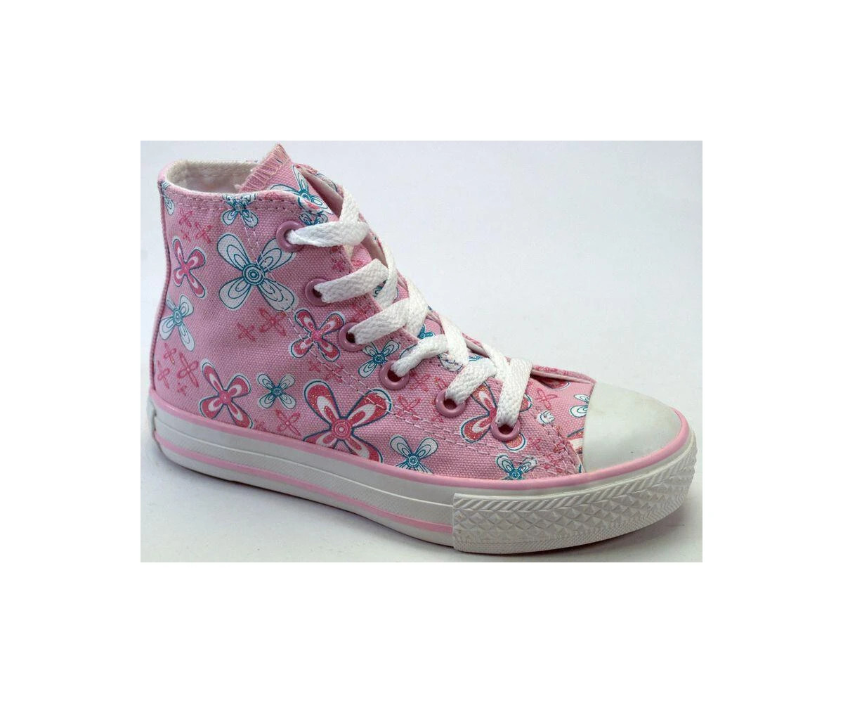Converse Chuck Taylor All Star Kids HI Pinklady Flowers 614149 | eBay