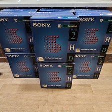 Set Of 2 10-PACK SONY MICRO 3.5" FLOPPY DISC IBM FORMATTED Dbl. SIDED MFD-2HD